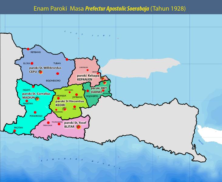 Struktur Penggembalaan Keuskupan Surabaya