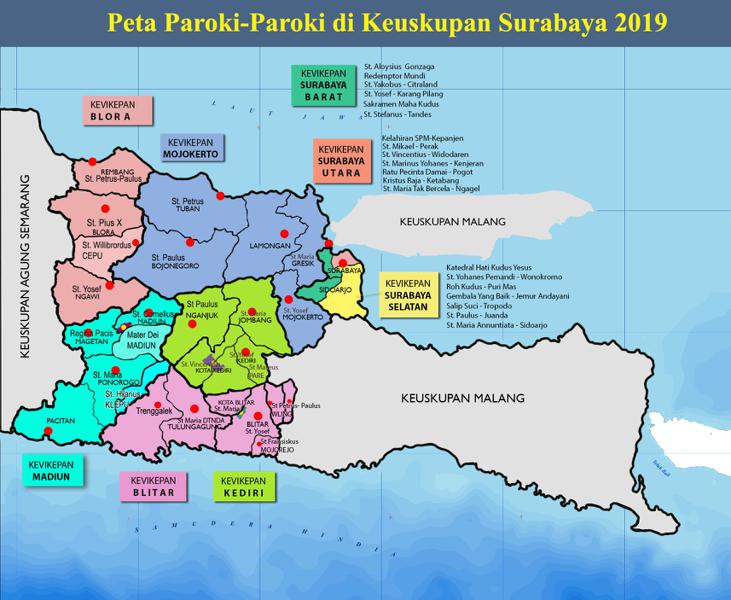 Struktur Penggembalaan Keuskupan Surabaya