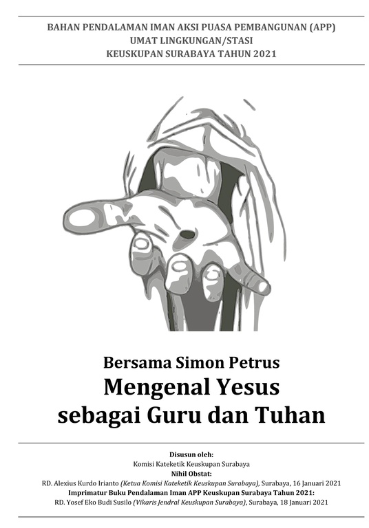 Bahan Pendalaman Iman Masa Pra Paskah Keuskupan Surabaya 2021 - Umat Lingkungan dan Stasi