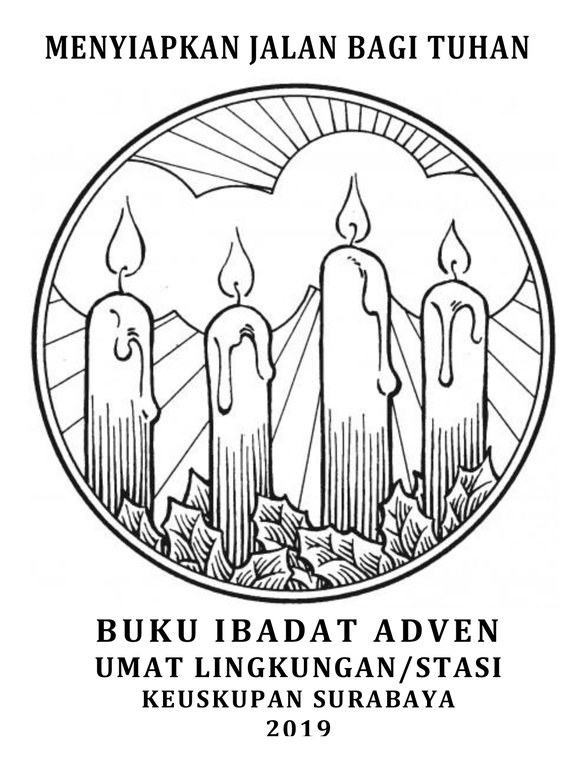Buku Ibadat Adven Umat Lingkungan/Stasi Keuskupan Surabaya 2019