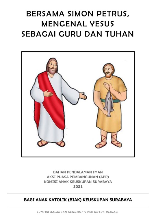 Bahan Pendalaman Iman Masa Pra Paskah Keuskupan Surabaya 2021 - Biak